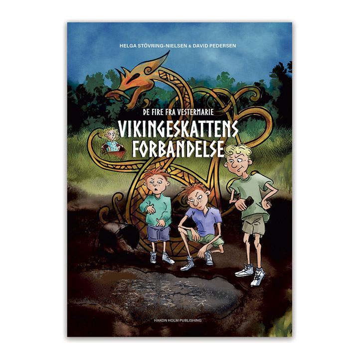 Vikingeskattens forbandelse - De fire fra Vestermarie. En spændende bog om et mysterium ved en arkæologisk udgravning på Bornholm.
