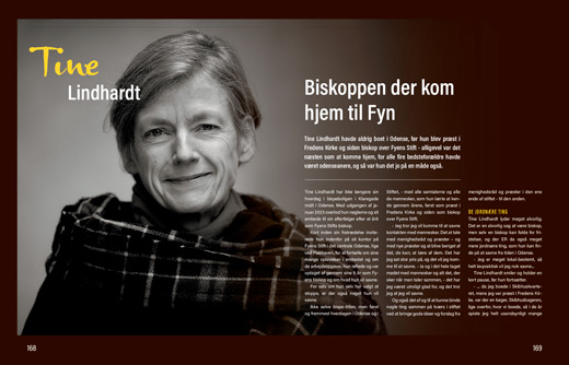 Tine Lindhardt, fhv. biskop. Fra bogen Mit Odense – 12 personligheder fortæller.